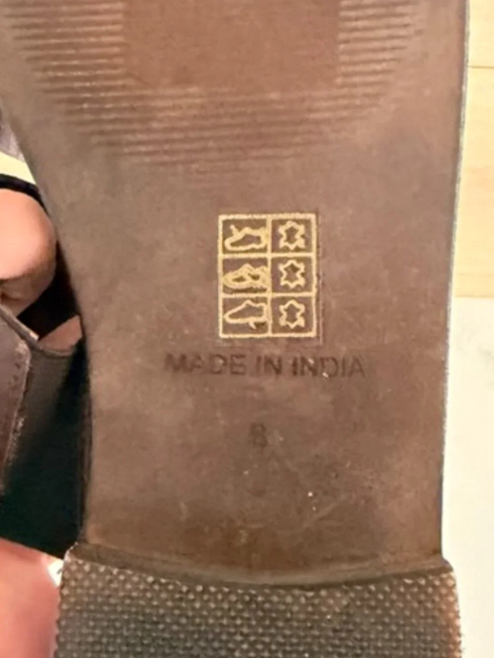 Free People Abilene Brown Leather Toe Loop Sandals Women’s Size 8